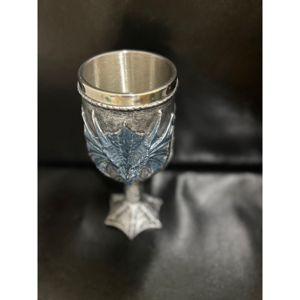 Dragon Goblet Chalice Medieval Fantasy Gothic Drinkware